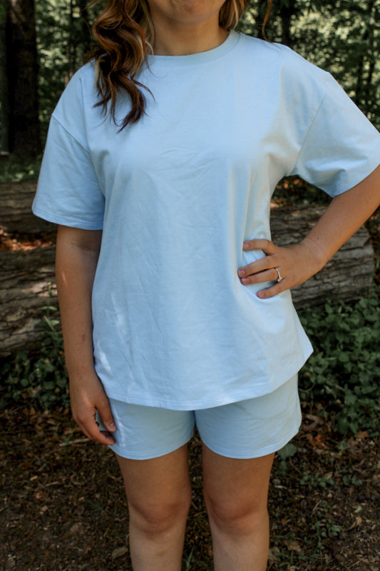 Airy Essentials Everyday T-shirt - Powder Blue (Mama)